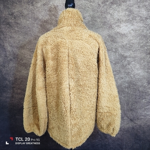 Lululemon Warm Restore Sherpa Pullover Gold Buff M/L NEW Teddy - Picture 5 of 8